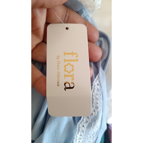 Flora Nikrooz Chemise Slip Size Medium Blue New - Picture 4 of 8